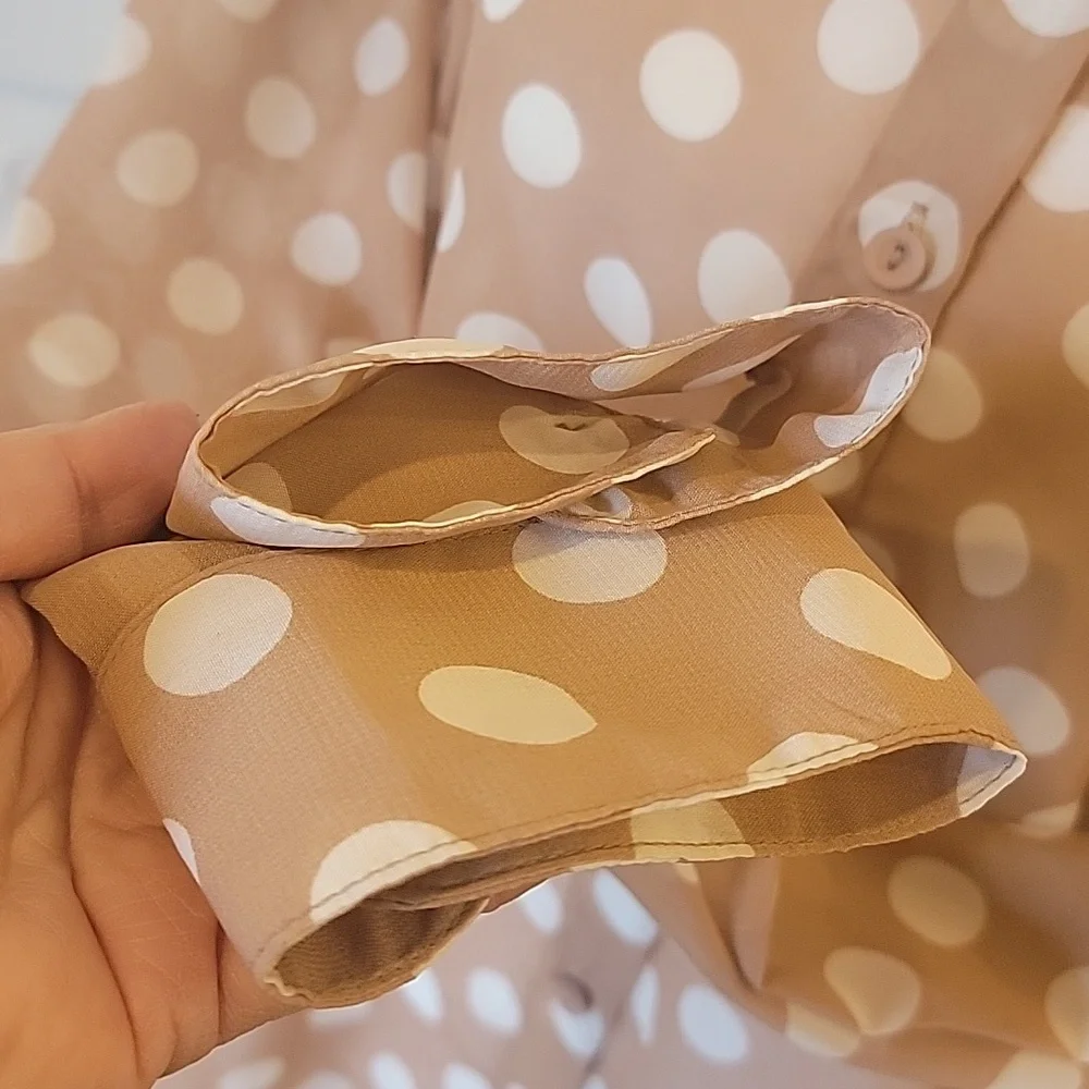 🍃 Timing womens blouse top shirt sheer M - Picture 3 of 5